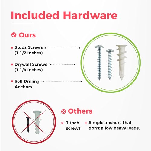 TIDYME Garage Wall Organizer | 32" Heavy-Duty Tool Storage Rack | Adjustable Double-Layer Hooks | 200 lbs Capacity | Carbon Steel Wall Mount Holder for Shovels, Rakes, Ladders & Power Tools - size: 32" (0 Shelves)