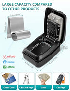 Car Window Lock Box for Turo, Portable Car Key Lock Box, Punch Button Combination Key Safe Box, Sturdy Waterproof Large Capacity Security Lockbox fit for Ride Share, Turo, GetAround ﻿ - color: C-Grey