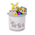 Baby Toy Basket Laundry Hamper Blanket Baskets Cute Elephant Nursery Storage Basket, Woven Cotton Rope Nursery Organization Bins For Girls Boys Kids Baby Shower Gifts Baskets