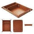 Multi-functional storage tray - suitable for jewelry, wallets, watches, keys, coins, mobile phones, glasses - very suitable as a storage tray for bedside tables, desks and doorways.