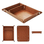 Multi-functional storage tray - suitable for jewelry, wallets, watches, keys, coins, mobile phones, glasses - very suitable as a storage tray for bedside tables, desks and doorways.