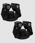 Magnetic Broom Holder, Steel Mop Mount No Drilling Magnetic Holder for Garage Tools, Anti-Slip Utility Mount for Garage, Kitchen, Laundry Tools Organizer and Management - 5 Pack/Black - size: 5 pack-Black