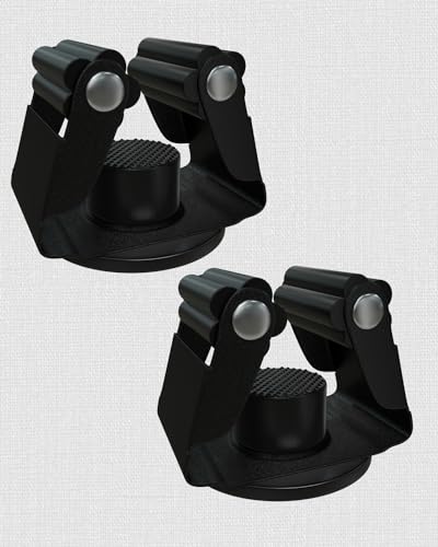 Magnetic Broom Holder, Steel Mop Mount No Drilling Magnetic Holder for Garage Tools, Anti-Slip Utility Mount for Garage, Kitchen, Laundry Tools Organizer and Management - 5 Pack/Black - size: 5 pack-Black
