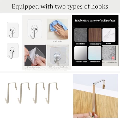 2-Pack Hanging Storage Organizer, Over The Door Hanging Bags/Wall Baskets Storage with Pockets for Home, RV, Office and More (2, White) - color: White 2pcs