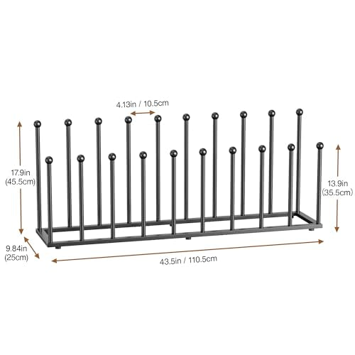 pickpiff Free Standing Shoe Racks - Black Metal Boot Rack Organizer Tall Boots for Dorm Room, Closet, Entryway, Bedroom, Patio Outdoor, Hallway, Black, Shoe Storage Fit for 10 Pairs - color: Black, size: Extra Large for 10 Pairs