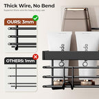 Orimade Adhesive Shower Caddy Soap Dish Holder Shelf with 5 Hooks Bathroom Organizer Basket Kitchen Storage Rack Wall Mounted No Drilling Stainless Steel - 3 Pack, Black - color: Black - 2 Pack with Soap Dish