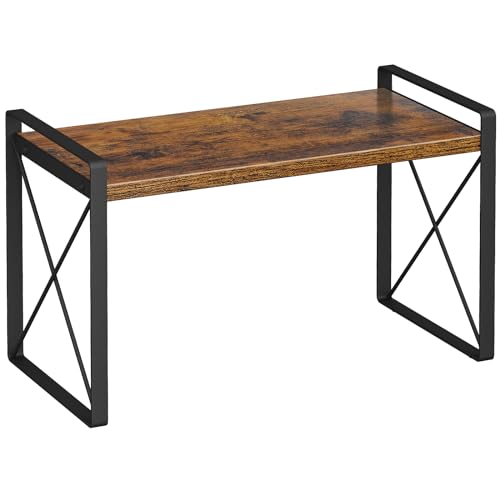 Giikin Countertop Shelf Organizer, Cupboard Stand Spice Rack, Retro Style Cabinet Shelf for Pantry, Kitchen, Bathroom, Reading Room, Bedroom to Save Space (7.8" D x 15.7" W x 9.4" H, Rustic Brown) - color: Brown, size: 7.8"D x 15.7"W x 9.4"H