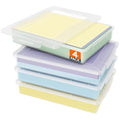 Lifewit 4 Pack Paper Organizer Storage, 32 x 23 cm/12x9 Multi-Purpose Plastic File Box with Latching Lids, Containers for A4, 8.5" x 11" Letter, Scrapbook, Document, Magazine, Art Supplies, Clear