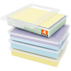 Lifewit 4 Pack Paper Organizer Storage, 32 x 23 cm/12x9 Multi-Purpose Plastic File Box with Latching Lids, Containers for A4, 8.5" x 11" Letter, Scrapbook, Document, Magazine, Art Supplies, Clear