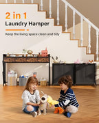 Laundry Sorter 4 Section 206L: Rolling Laundry Basket Organizer with Wheels & Shelf & Oxford Fabric Drawers - Clothes Hamper with Shelf 4 Compartment for Room Organization and Storage