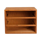 Willcome Wooden Storage Box with Drawers Portable Wooden Desktop Organizer for Home Office Counter Craft Decor
