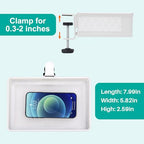 Under Desk Drawer Organizer - Clamp-On Above or Below Desk Mesh Drawer for Office Accessories, Storage Tray, and Desktop Organizer (White - Small) - style: White - Small