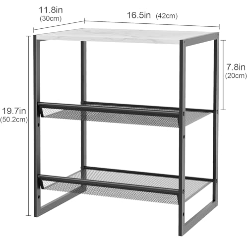 Garden 4 you Shoe Rack for Closet Narrow 3 Tiers, Small Shoe Rack with White Wooden Tabletop, Adjustable Metal Shoe Shelf for Closet Entryway Hallway Living Room - color: White, size: 3-Tier