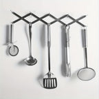 Adjustable Pot Lid Organizers, Dish Rack to Store Houseware, Plate Rack While Cooking, Kitchen Cabinet Pantry Pan and Pot Lid Organizer Rack Holder,4 sectional, 1Pcs