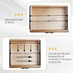 12 Pcs Metal Adjustable File Cabinet Rails Set Include 8 Hanging File Rail Clips 4 Cabinet Dividers Bars Suitable for Cabinets with Drawer Thickness Less Than 1/8 Inch(Black,10-18 Inch) - color: Black, size: 10-18inch