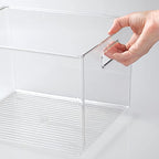 mDesign Large Plastic Storage Organizer Container Bin, Closet Organization for Hallway, Bedroom, Linen, Coat, and Entryway - Holds Clothing, Blankets, and Accessories, Ligne Collection, 2 Pack, Clear - size: 12 x 10 x 8 (Pack of 2)