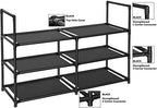 3 Tier Metal Construction Shoe Rack, Sturdy Shelf Organizer for Entryway, Bedroom, Closet, 12-16 Pairs Shoe and Boots Organizer Storage Sturdy Shoe Shelf - size: 3 Tier