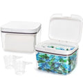 Pensino Laundry Pods Container Laundry Pod Holder with Lid, Laundry Room Storage Container for Detergent Pods Laundry Powder Scent Booster Container with Scoop (2 Pack) - size: 2.8L*2