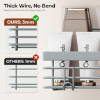 Orimade Adhesive Shower Caddy Soap Dish Holder Shelf with 5 Hooks Bathroom Organizer Basket Kitchen Storage Rack Wall Mounted No Drilling Stainless Steel - 3 Pack, Light Blue Grey - color: Light Blue Grey - 3 Pack