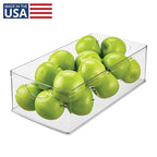 iDesign Stackable Clear Plastic Extra Long Storage Bin, Organizer for Kitchen Cabinet or Pantry - style: Pack of 1