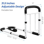 Bed Rails for Elderly Adults - ASTM Approved Adjustable Bed Cane with Non-Slip Ergonomic Handle & Storage Pocket, Bed Railings for Seniors Hold up to 350 LBS, Tool-Free - size: Medium
