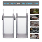 Fentec Hanging Laundry Hamper, Hanging Laundry Basket, Slim Laundry Hamper Bag with Handles, Portable Hanging Closet Hamper, Mesh Heavy Duty Hanging Laundry Bag Grey 2 Pack - color: Grey, size: 2 Pack-One section