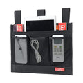 Zafit Hanging Bedside Caddy, Bedside Storage Organizer for Magazine, Phone, Remote control (Classic4 Pockets-Black)