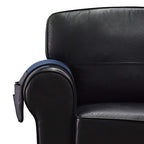 Wanty Velvet Sofa Couch Chair Armrest Soft Caddy Organizer Holder for Remote Control, Cell Phone, Book, Pencil (Blue) - color: Blue
