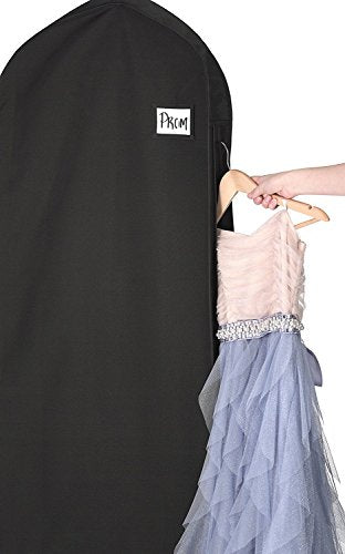 Whitmor Deluxe Zippered Dress Bag, Black - color: Dress Bag Black