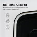 IRIS USA Dog Food Storage Container, Airtight Lid, Up to 13 Pounds Pet Food Storage, Versatile Pet Food Bin, Treats, BPA Free, Smoke - color: Smoke