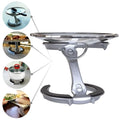 Trivae Pot Lid Holder – 4-in-1 Pot Lid Holder While Cooking, Pan Lid Holder, Trivet & Cake Stand – Versatile Kitchen Tool for Hot Pots, Serving & Display – Space-Saving, Heat-Resistant Stand - color: Classic Black