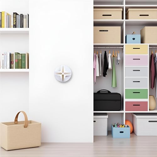 20 Pcs White Wire Cube Connectors Wire Grid Cube Connectors for Modular Closet Storage Organizer and Wire Grid Cube Storage Shelving Closet Mounted Storage and Organization Systems Plastic