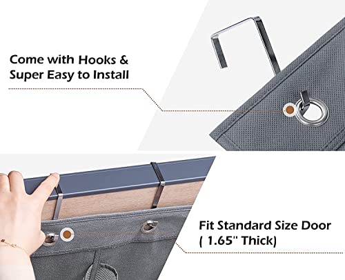 Behind Door Hanging Kids Shoes Organizer Closet Shoe Organizer Shoe Rack with 12 Mesh Pockets (12 Pockets) - color: 12 Pockets