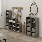 Furinno Luder Bookcase / Book / Storage, French Oak - color: French Oak, size: 2-Tier, 9 x 16 x 21