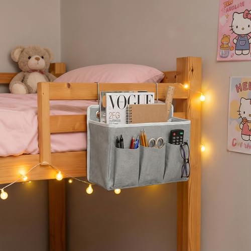 2-Pack Wall Hanging Storage Bag, Over the Door Organizer with Large Mesh Pockets, Hanging Wall Basket Storage for Pantry, Bedroom, Bathroom, Heavy Duty Wall Mounted Storage for Dorm,Closet (Grey)