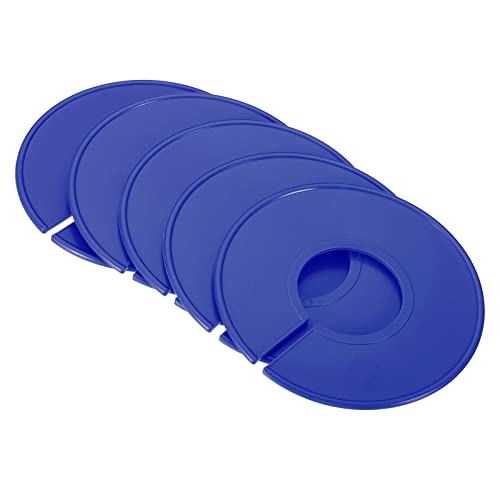 PATIKIL Clothes Dividers, 12 Pack Closet Clothing Rack Size Dividers Blank Labels Sorting Round Separator for Closet, Dark Blue - color: Dark Blue