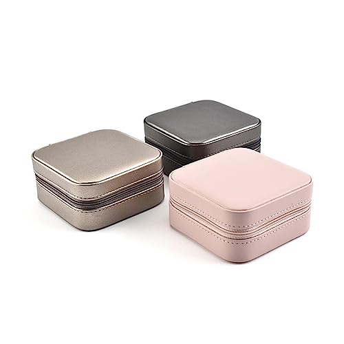 Portable Double Layer Jewelry Box for Women & Girls - Small Travel Organizer for Bracelets & Earrings - Compact Storage Solution for Accessories