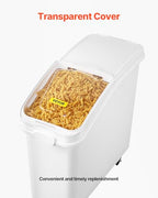 VEVOR 21 Gallon Ingredient Bin with Scoop 400 Cup Ingredient Bin with Sliding Lid Commercial Food Storage for Kitchen - size: 21 Gallon