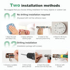 5 Pack Broom Holder Wall Mount 3 Racks 4 Hooks Stainless Steel Broom Mop Holder Anti Slip Storage Rack Strong Load Bearing Waterproof Broom and Mop Organizer Wall Hanging for Bathroom Kitchen Garage