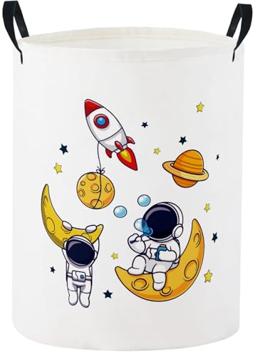 Baby Laundry Basket Baby Nursery Hamper Kids Laundry Basket Toy Storage Bin for Boys Room Decor Gift Baskets for Bedroom Bathroom(Astronaut) - color: Astronaut