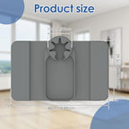 Sofa Armrest Organizer Tray with Cup Holder and Side Pockets, Non-Slip Silicone Caddy for Drinks Remote Control Phone Snacks, Living Room Couch Arm Storage(Grey) - color: Grey