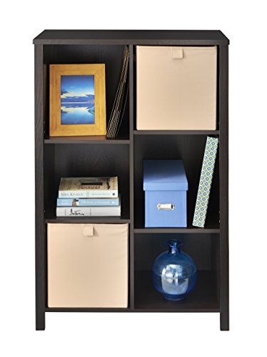 ClosetMaid 16055 Premium Adjustable 6-Cube Organizer, Black Walnut - color: Black Walnut, size: 6-Cube