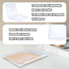 Plastic File Storage Box, 10 Pack Paper Organizer Storage Plastic File Box Scrapbook Storage For Office, Home, Document Organizer (8.58 x 6.1 x 0.67 inches)