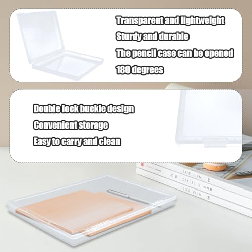 Plastic File Storage Box, 10 Pack Paper Organizer Storage Plastic File Box Scrapbook Storage For Office, Home, Document Organizer (8.58 x 6.1 x 0.67 inches)