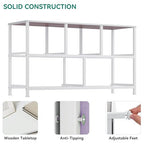 YITAHOME Wide Storage Tower with 5 Drawers - Fabric Dresser, Organizer Unit for Bedroom, Living Room, Closets - Sturdy Steel Frame, Easy Pull Fabric Bins & Wooden Top - color: Tie Purple, style: 5-Drawer