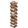 Shoe Racks, Foldable Shoes Organizer Free Standing Shelf for Entryway, Closet, Bedroom, Hallway, | Natural | Functional | Multifunctional Shoe Rack (Eight Layers of Brown) - color: Eight Layers of Brown