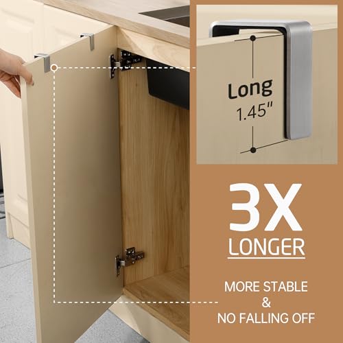 KES Over The Cabinet Door Towel Rack, Kitchen Towel Holder, Over The Cabinet Door Kitchen Towel Bar SUS304 Stainless Steel 2 Pack Brushed Finish, KTH200S26-2-P2 - color: Brushed Finish