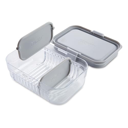 Packit, Bento Mod Lunch Steel Gray - color: Steel Gray