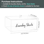 VOTLEVT Acrylic Laundry Detergent Sheets Holder, Laundry Sheets Holder with Lid, Laundry Sheets Container Laundry Room Organizers - color: Acrylic
