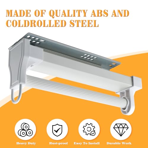 Alise 14 Inch Pull Out Clothes Hanger Rack for Closet,Heavy Duty Closet Rod with Automatic Soft-Close Mechanism for Closets,Closet Pull Out Metal Rod Organizer Hangers for Coats Pants Hangers,White - color: White, size: 14 Inch
